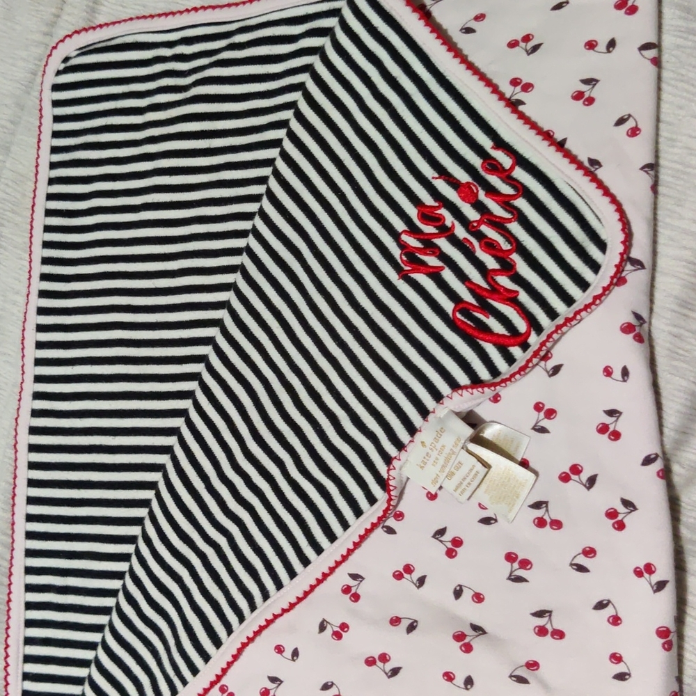 Kate Spade new York baby blanket.